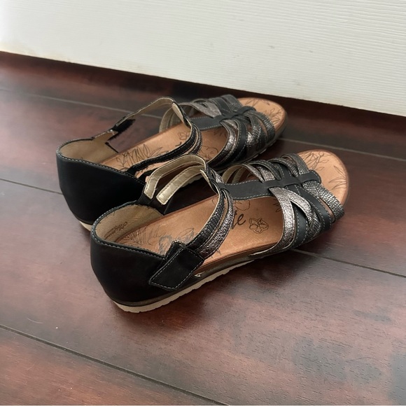 Size 8 (38) Remonte R2756-02 PROMIZE Black Leather Womens Flat Sandals - Picture 4 of 8